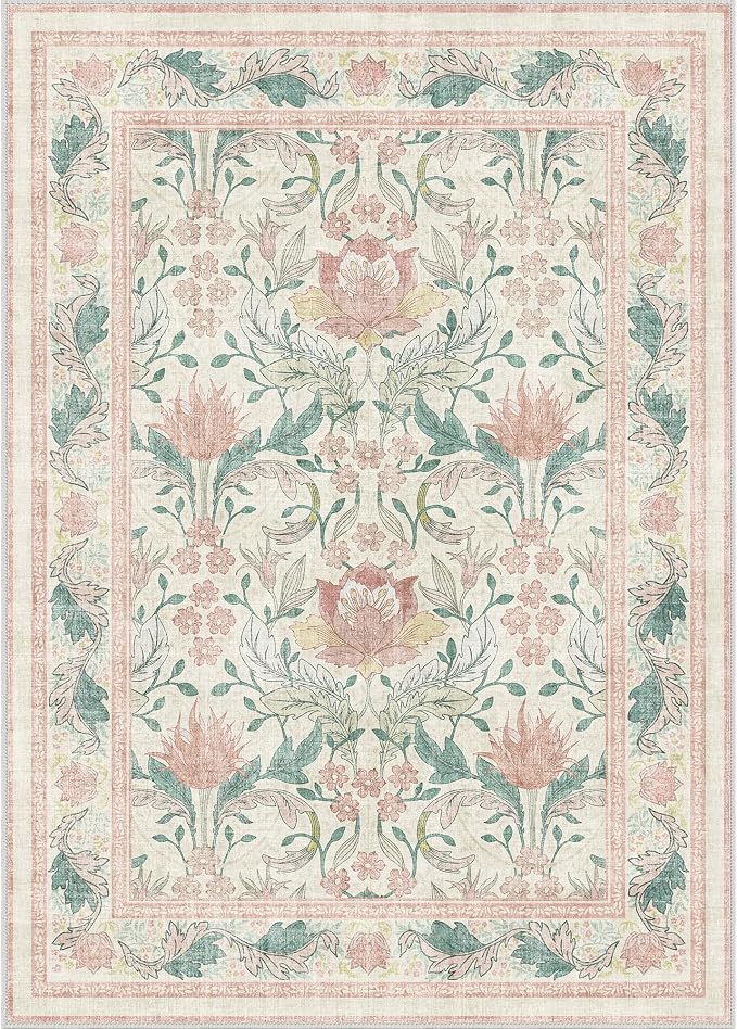 Bavni 8x10 Area Rugs for Living Room, Microfiber Machine Washable Non-Slip - Image 9