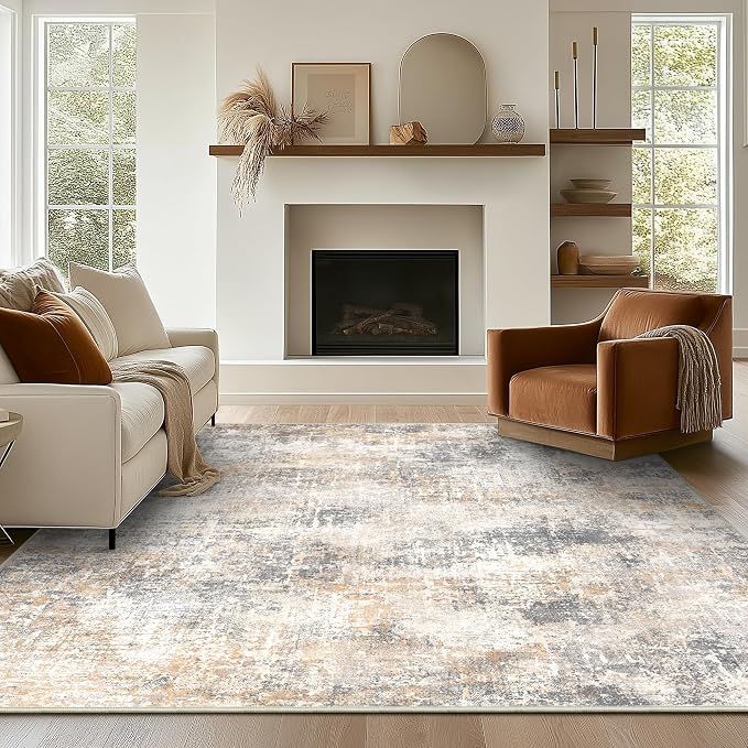 Bavni 9x12 Area Rugs Machine Washable Rug by BAVNI