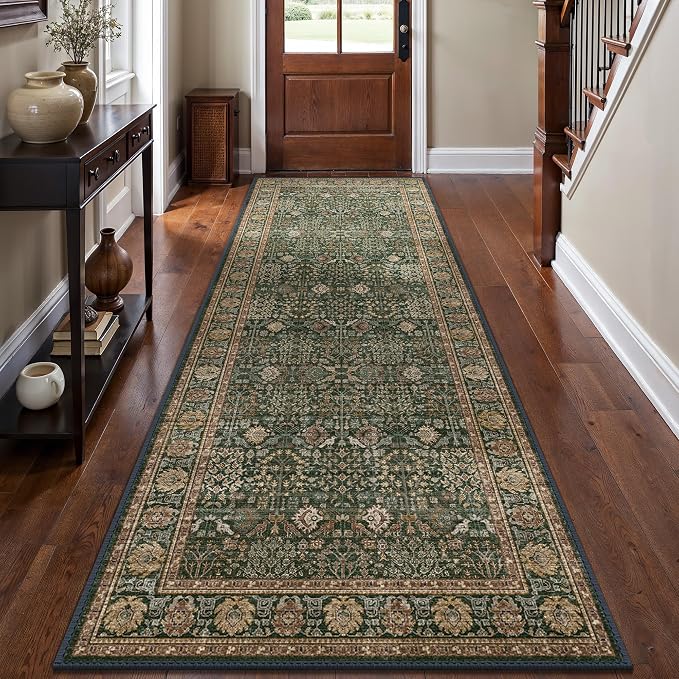 Bavni Washable Rug Runners for Hallways-Vintage Runner Rug 2'6''x10 Low Pile by BAVNI