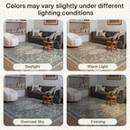 Bavni Washable Runner Rug 2x5, Non Slip Vintage Hallway Runner, Ultra Thin Low - Image 8