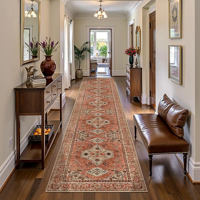 Tangsoo Boho Hallway Runner Rug 2.6x12 Washable Runner Rug by Tangsoo