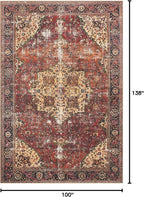 Loloi Loren Collection LQ-07 Red/Navy 8'-4" x 11'-6" Area Rug - Image 3