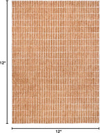 Hand-Tufted 100% Wool Area Rug – Unique Modern Geometric Grid Pattern, Soft - Image 2