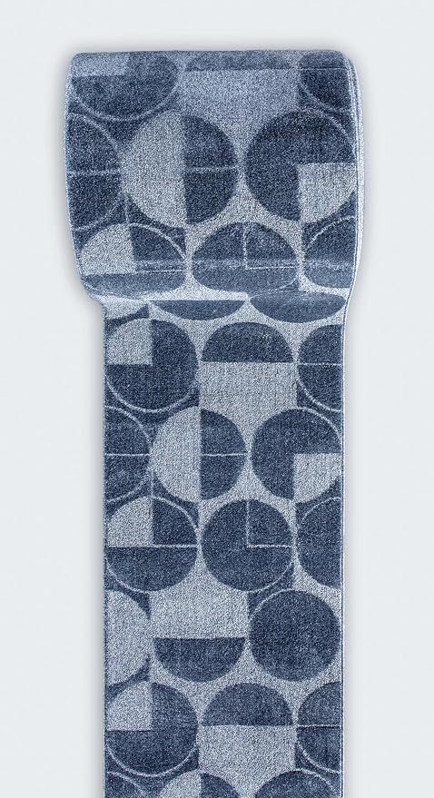 Well Woven Custom Size Hallway & Stair Runner- Harlow Harmony Blue 27 Inches - Image 6