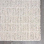 Hand-Tufted 100% Wool Area Rug – Unique Modern Geometric Grid Pattern, Soft - Image 4