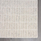 Hand-Tufted 100% Wool Area Rug – Unique Modern Geometric Grid Pattern, Soft - Image 5