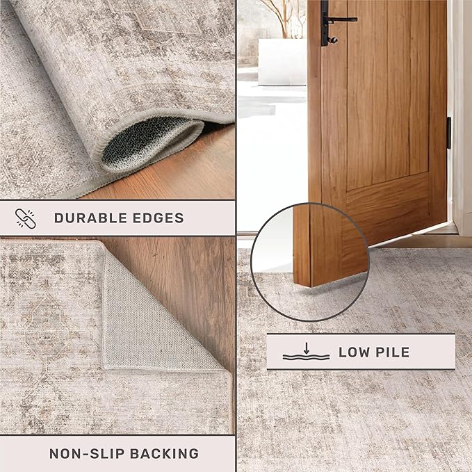 Washable 4x6 Rug for Small Living Room, Area Rug for Kitchen, Large Entryway - Image 5