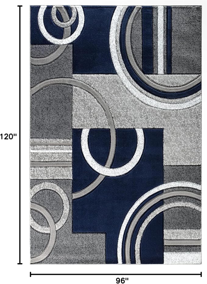 GLORY RUGS Area Rug Modern Soft Hand Carved Contemporary Floor Carpet - Image 2