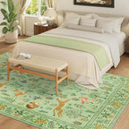 DUKINO 8x10 Rug, Washable Animal Living Room Rug - Image 3