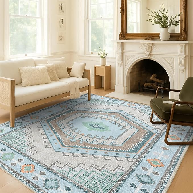 Oriental Rug. Washable Vintage Turkish Oushak Antique Inspired Area Rugs. by FameLiving%7COushakRugs