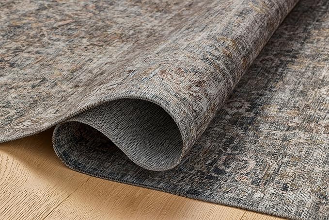 Loloi Amber Lewis Josie Collection JOS-05 Dove/Gold 6'-0" x 9'-0", .13" Pile - Image 5