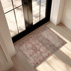 Kuden 3x5 Small Rug, Machine Washable, Non-Slip Backing, Vintage Style - Image 4