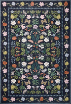 Loloi Rifle Paper Co. Canopy Collection CNP-04 Black 2'-3" x 3'-9" Accent Rug - Image 2
