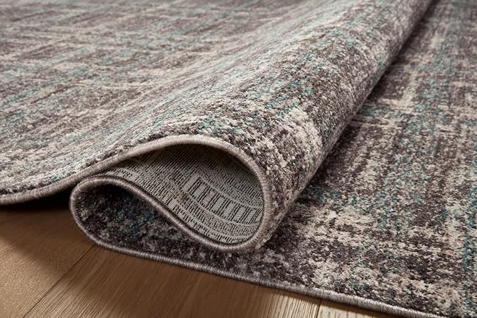 Loloi Angela Rose Ember Collection EMB-08 Espresso/Multi 18" x 18" Sample Rug - Image 8