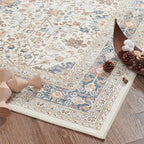jinchan Area Rug 6x9 Washable Living Room Rug Vintage Distressed Orange Multi - Image 6