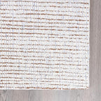 Hand-Tufted 100% Wool Pile Area Rug – Geometric Textured Grid Check Pattern – - Image 3