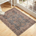 Kuden 3x5 Small Rug, Machine Washable, Non-Slip Backing, Vintage Style by KudenRugs