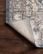 Loloi Teagan Collection TEA-01 Denim/Mist 9'-9" x 13'-6" Area Rug, Soft Neutral - Image 11