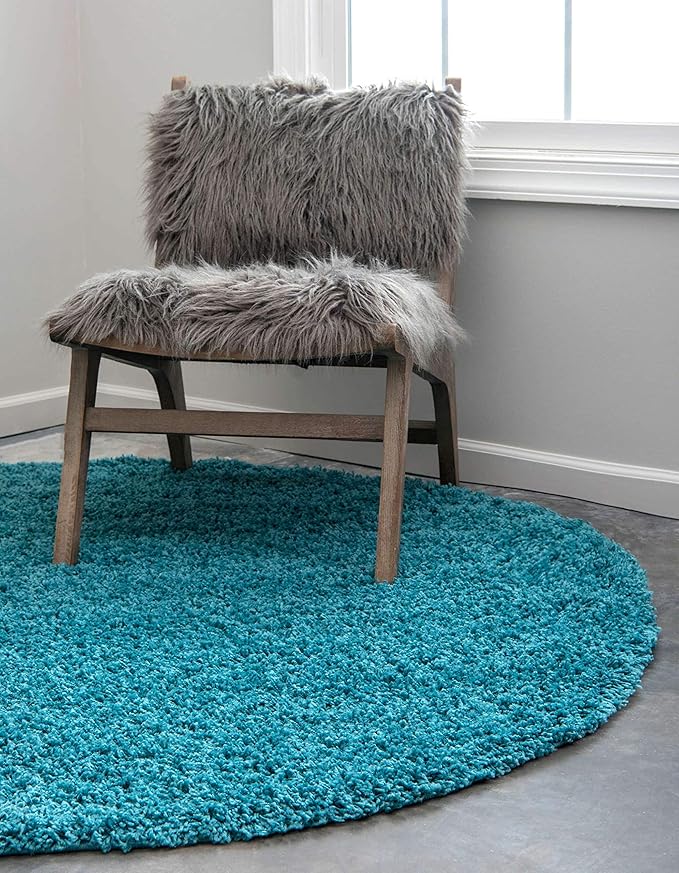 Unique Loom Solid Shag Collection Area Rug - Image 4