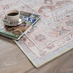Fame Rugs Turkish Rug. Washable Vintage Oriental Antique Inspired Traditional - Image 8