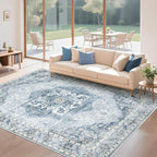 5x7 Area Rugs Washable Rugs for Living Room, Vintage Boho Rug Non-Slip Soft - Image 8