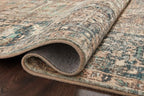 Loloi Margot Collection MAT-02 Terracotta/Lagoon 2'-6" x 9'-6" Runner Rug feat. - Image 8