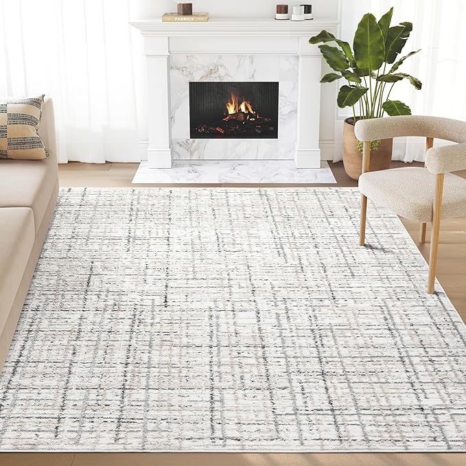Abani Grey Area Rug for Living Room, Bedroom by Abani