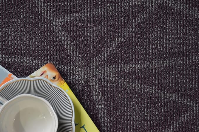 Furnish my Place Geometrical Pattern Indoor/Outdoor Refine Purple Rug, Abstract - Image 6