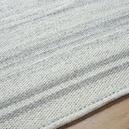 Mark&Day Wool Rugs, 5x8 Janmichael Solid and Border Gray Area Rug, Bedroom or - Image 7