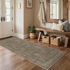 Bavni 2'6''x6 Rug Runners for Hallways, Washable Runner Rug Non Slip, Vintage - Image 4