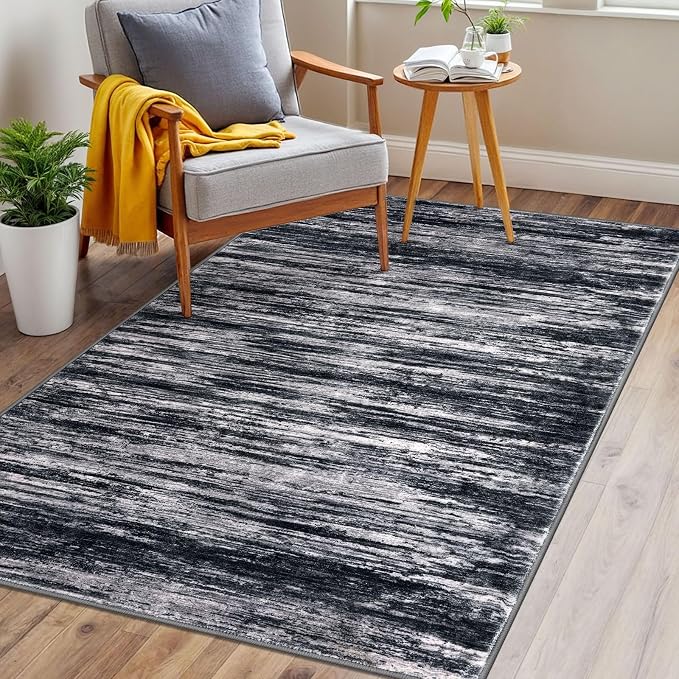 3x5 Modern Abstract Area Rug for Entryway, Low-Pile Door Mat Indoor for Living - Image 3