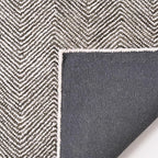 Modern Herringbone Chevron Collection Handcrafted Wool Area Rug - Image 4
