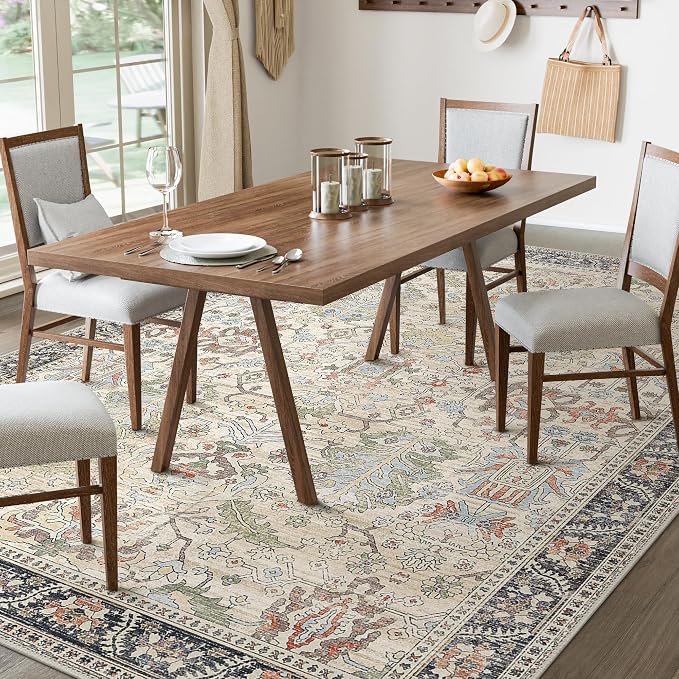Clearance 10x14 Area Rugs for Living Room, Boho Machine Washable Rugs Non-Slip - Image 8