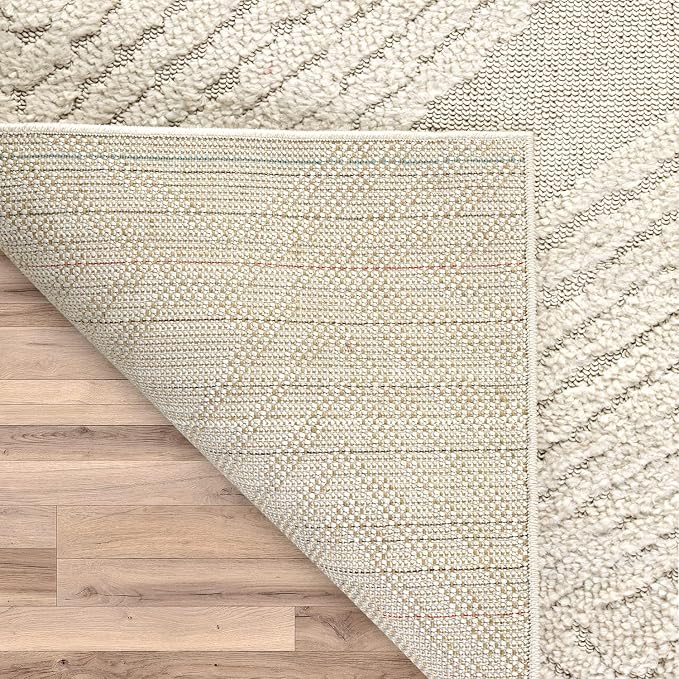 Antep Rugs Palafito 5x7 Geometric Shag Diamond High-Low Pile Textured Indoor - Image 5