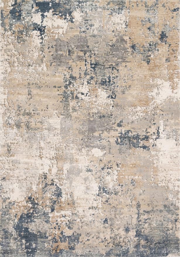 Loloi Teagan Collection TEA-06 Sand/Mist 2'-8" x 10'-6" Runner Rug, Soft - Image 4