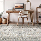 10x12 Area Rug Living Room: Washable Boho Large Neutral Vintage Soft Rugs Stain - Image 7