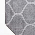 Rugs.com Lattice Frieze Collection Rug – 5' Octagon Dark Gray Medium Rug Perfect - Image 8