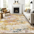 8X10 Area Rugs Living Room: Washable Large Abstract Soft Stain Resistant Indoor by LOONGRUG