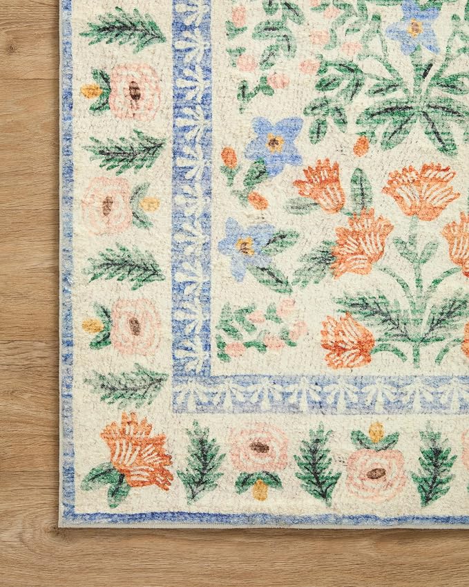 Loloi Rifle Paper Co. Eden Collection EDE-02 Mughal Garden Cream 3'-6" x 5'-6" - Image 5