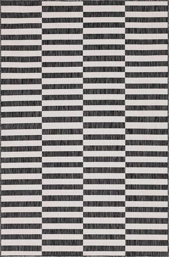 Unique Loom Outdoor Striped Collection Area Rug - Image 11