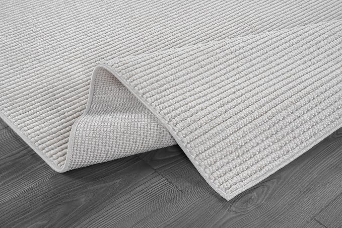 Beverly Rug Micro Loop Large Area Rug White 9x12 Modern Luxury Trellis - Image 8
