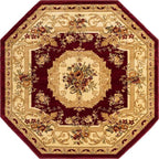 Unique Loom Versailles Collection Traditional Classic Floral Motif Area Rug - Image 9