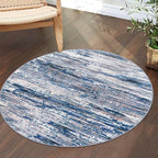 3' Washable Round Rug for Entryway, Neutral Vintage Circle Rugs for Living Room - Image 3
