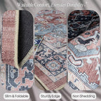 Fame Rugs Turkish Rug. Washable Vintage Oriental Antique Inspired Traditional - Image 3