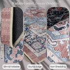 Fame Rugs Turkish Rug. Washable Vintage Oriental Antique Inspired Traditional - Image 3