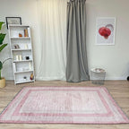 Alfa Rich 5x8 Mauve Lilac Washable Area Rugs by AlfaRichRugs