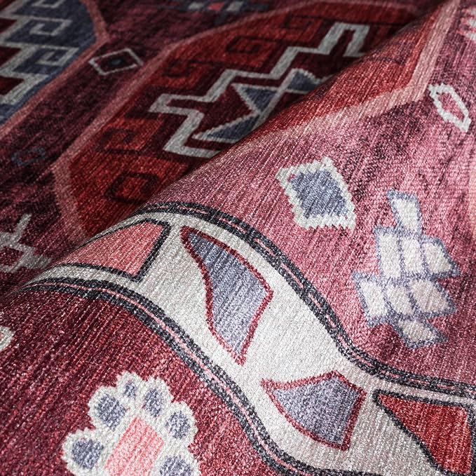 Fame Rugs Turkish Rug. Washable Vintage Oriental Antique Inspired Traditional - Image 7