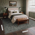 Bavni Washable Rugs 8x10-Machine Washable Rug Lightweight Low Pile, Vintage - Image 2