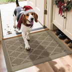 COSY HOMEER Non-Slip Door Mat 20"x32", Entryway Rugs Low Profile Absorbent Dirt by COSYHOMEER