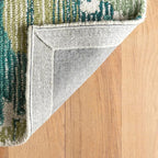 Dash & Albert Ladycross Green Hand Hooked Wool Rug, 8.5 X 11.5 Feet - Image 7